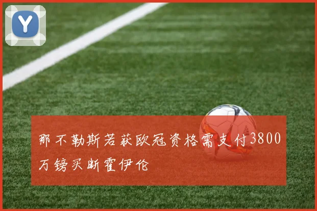 那不勒斯若获欧冠资格需支付3800万镑买断霍伊伦